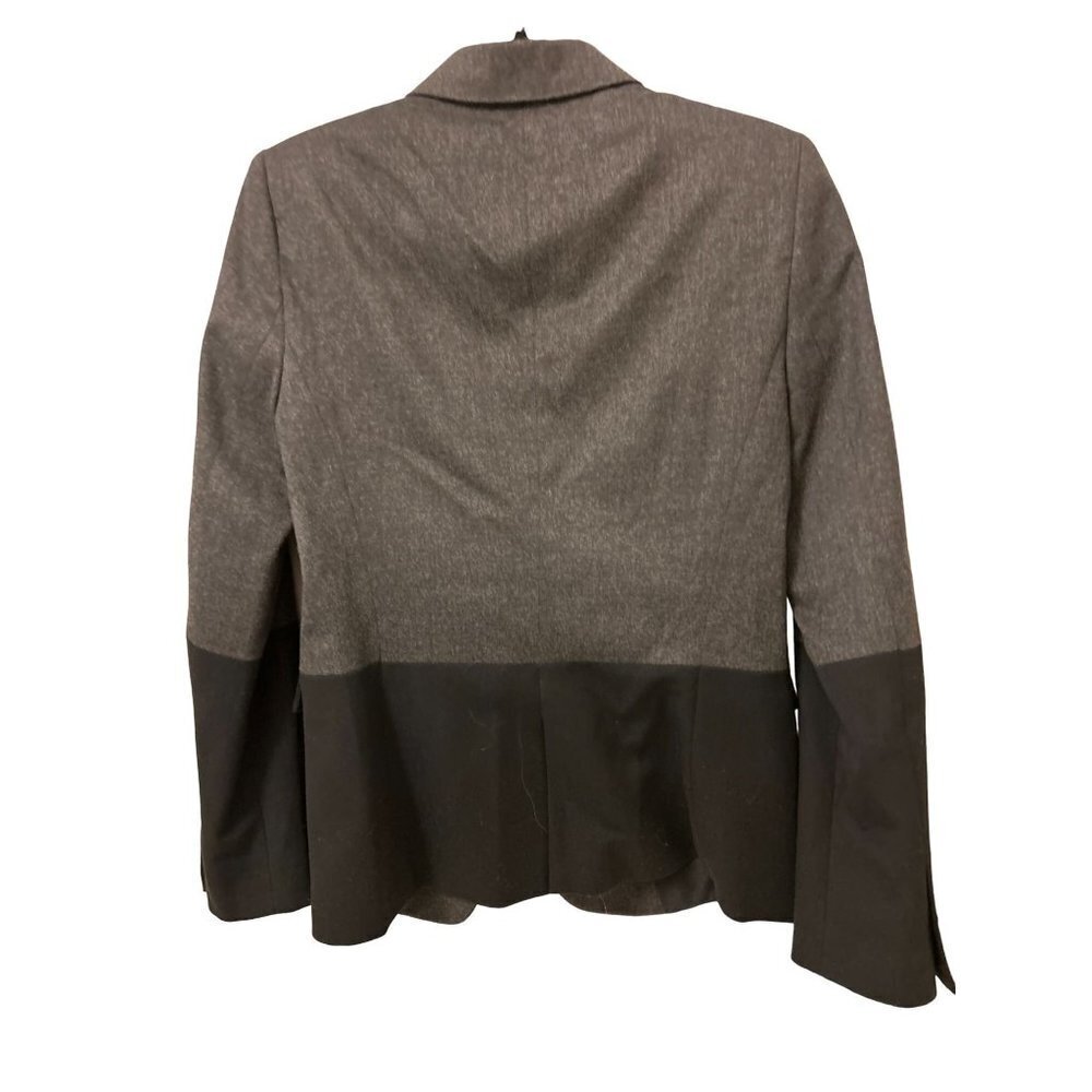 ZARA Size Med Gray Black Blazer Color-block - Picture 4 of 8